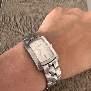 Baume & Mercier Men’s Stainless Steel Wristwatch (perfect oversize for women)